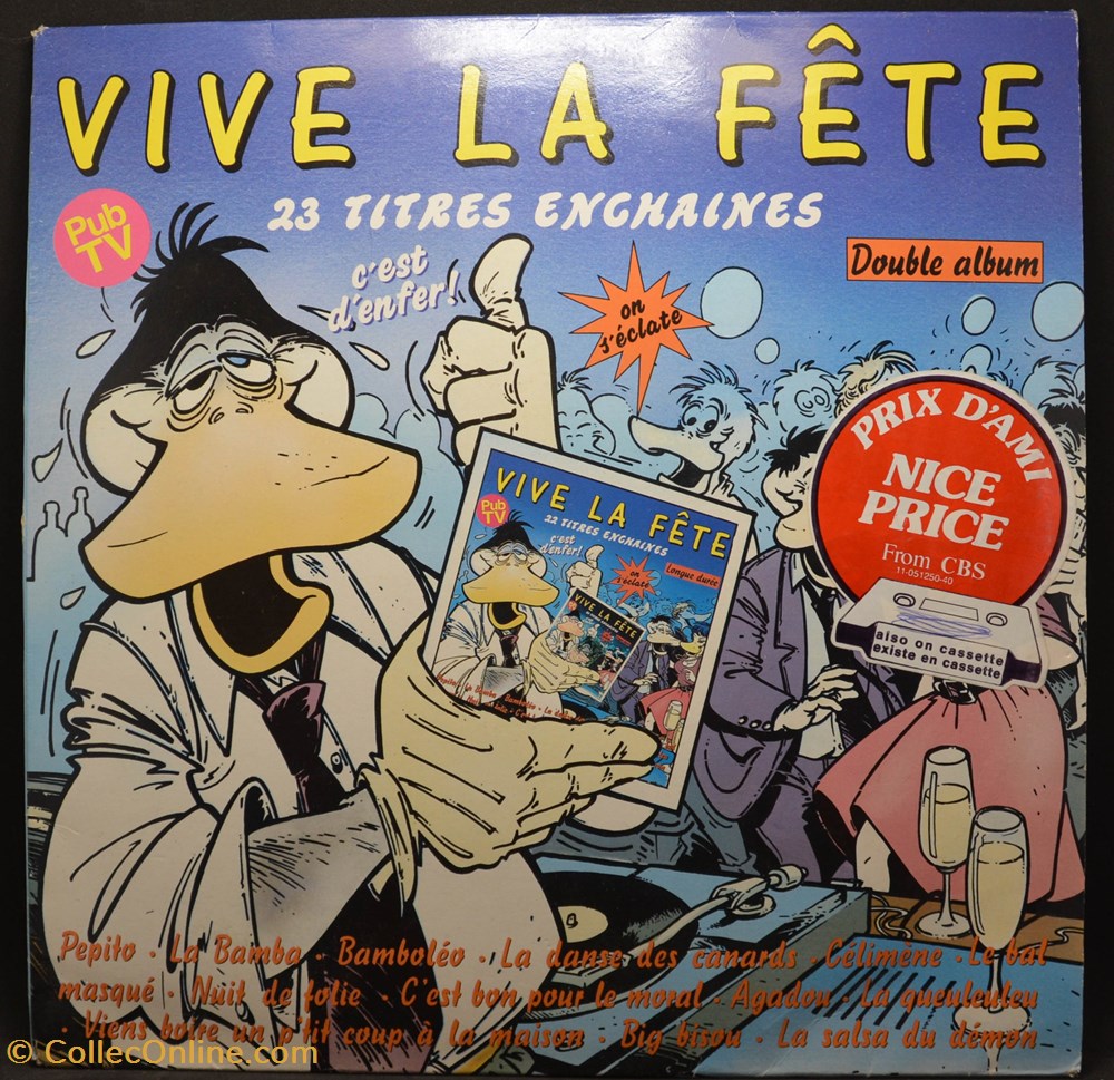 musique instruments disques vinyles vinyl 33 tours 1988 sokal vive la fete
