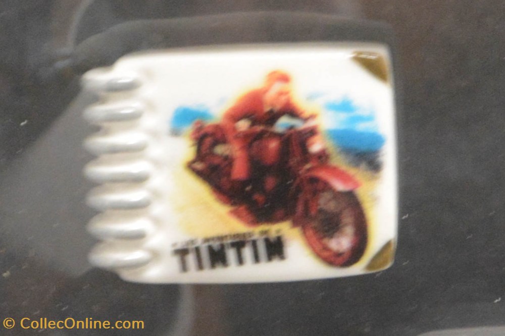 divers feves serie spirale tintin a moto