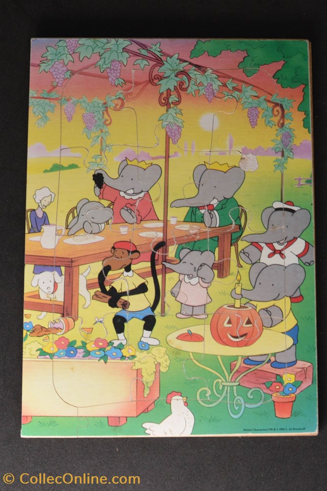 jeux jouet puzzle babar 1990 12 pieces