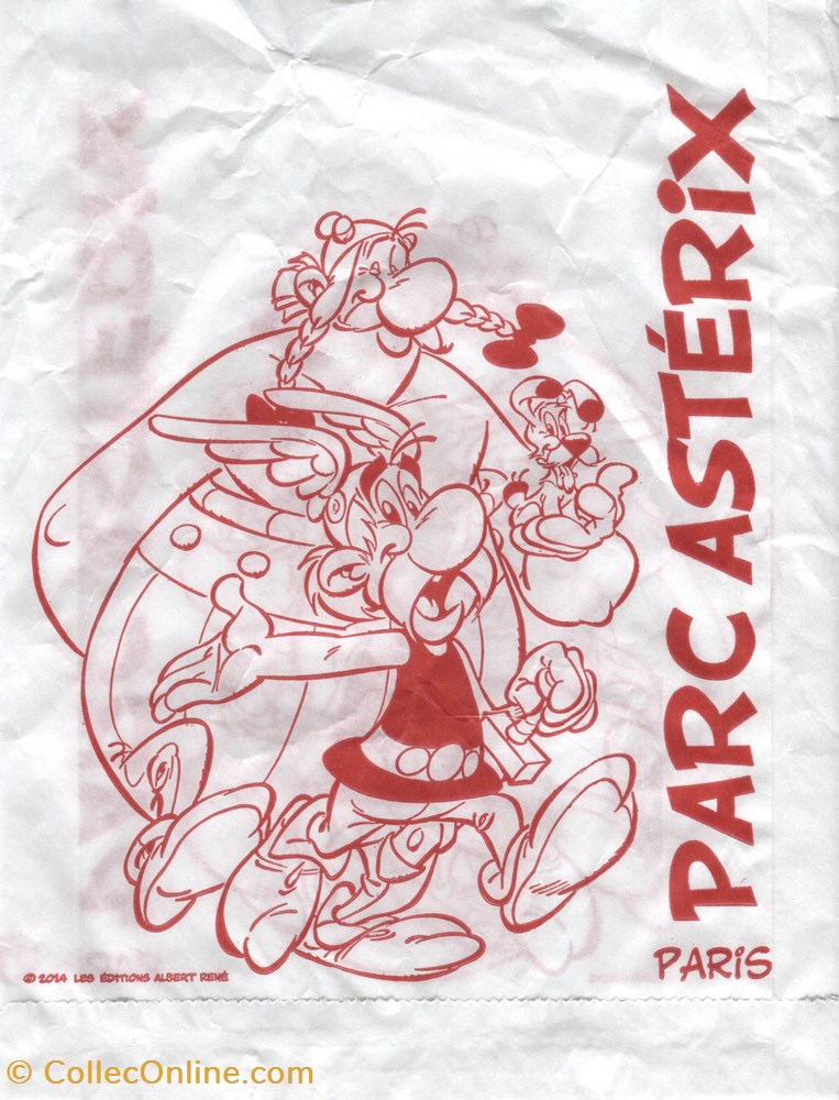 Sac - Parc Astérix - 2020 - Sac papier documents anciens publicites sac parc asterix 2020 sac papier