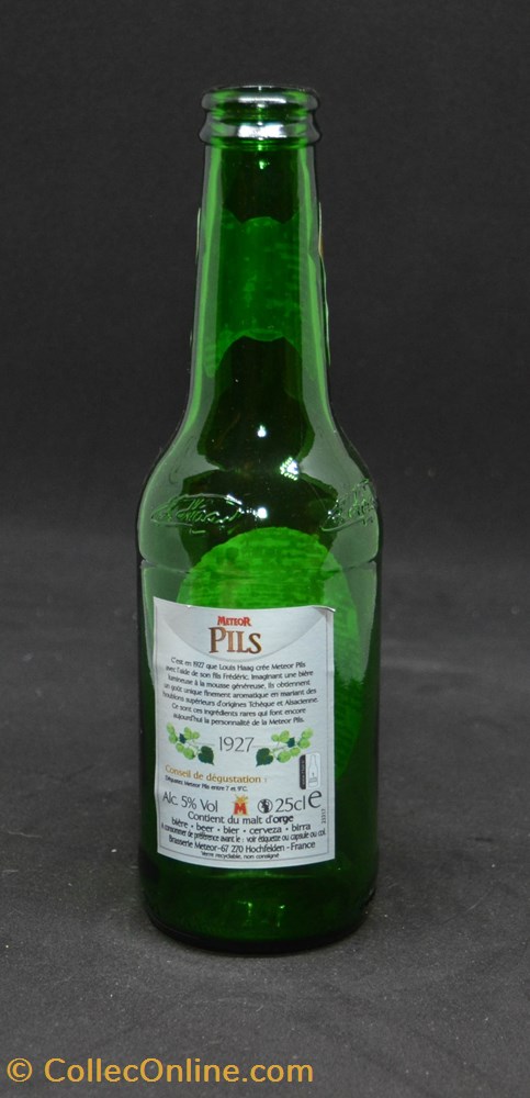 Méteor - Pils - Blonde - FR - 5% - 25cl art la table argenterie bistrot alimentation bouteille meteor pils blonde fr 5 25cl