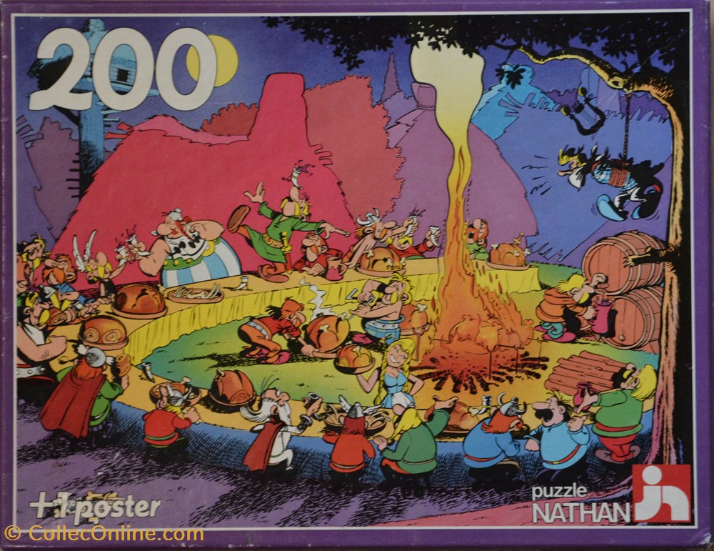 jeux de societe jouets casse tete puzzle nathan 1984 200 pieces le banquet