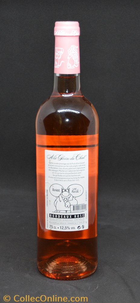 bistrot alimentation bouteille vin a la gloire du chat rose 2016