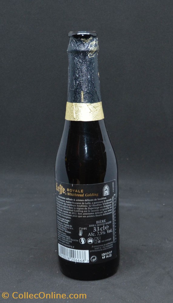 Leffe Royale Whitbread Golding - Ambrée - BE - 7,5% - 33cl art de la table argenterie bistrot alimentation bouteille leffe royale whitbread golding ambree be 7 5 33cl