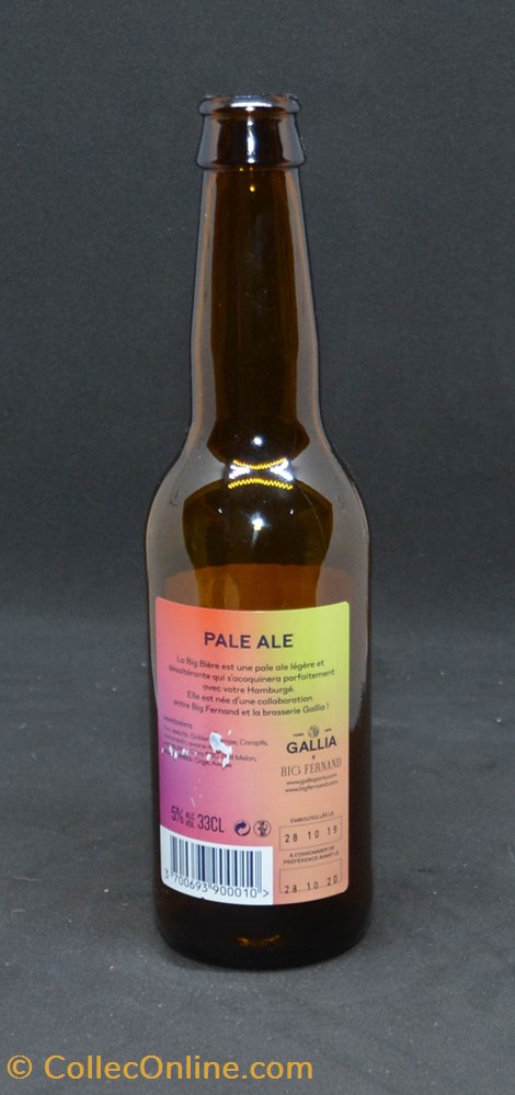 Big Bière - Blonde - FR - 5% - 33cl art la table argenterie bistrot alimentation bouteille big biere blonde fr 5 33cl