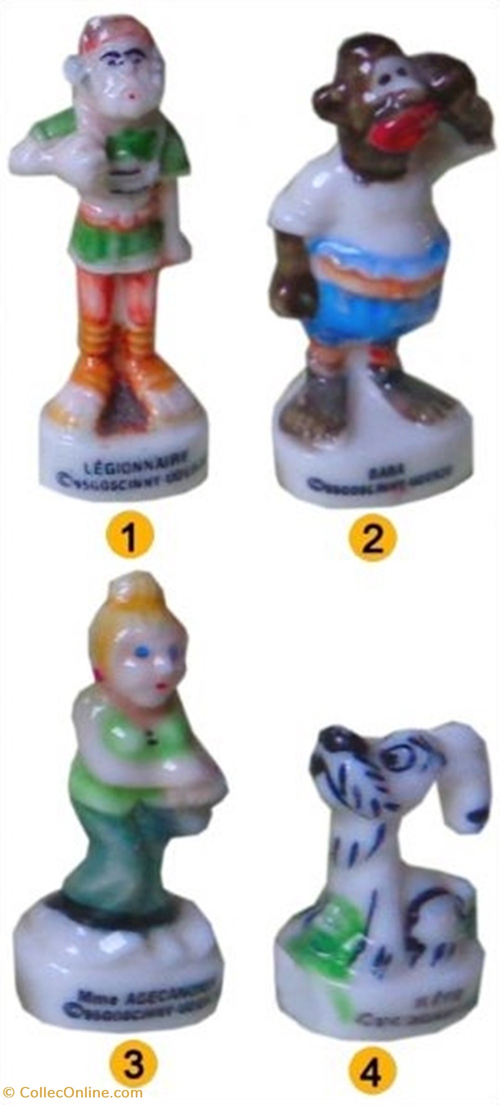 1995 - Série "Astérix" divers feves 1995 serie asterix