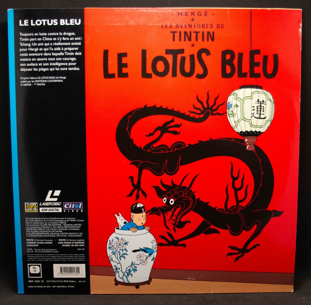 divers film dvd blu ray laserdisc les cigares du pharaon le lotus bleu