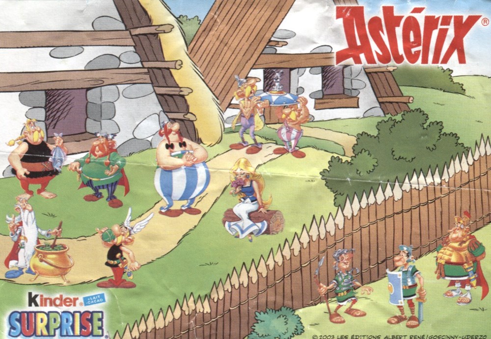 Série 03 - Astérix et les romains - 2003 - 05 - Abraracourcix - Notice figurines serie 03 asterix et les romains 2003 05 abraracourcix notice