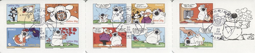 timbres france 1er bloc neuf 2005 20g cubitus sourires