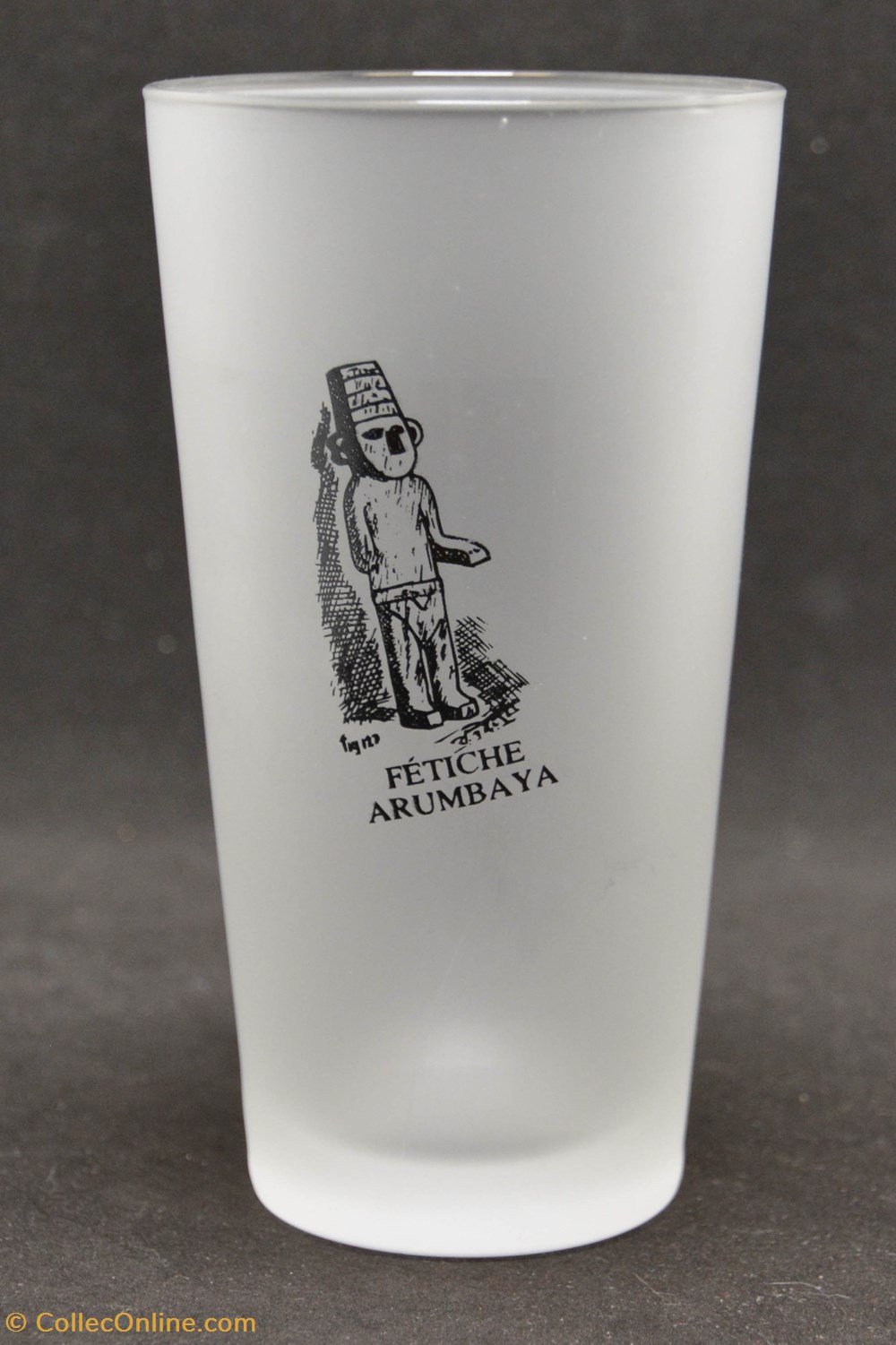 Moulinsart - Verre givré - 2009 - Fétiche Arumbaya de la table argenterie verres moulinsart verre givre 2009 fetiche arumbaya