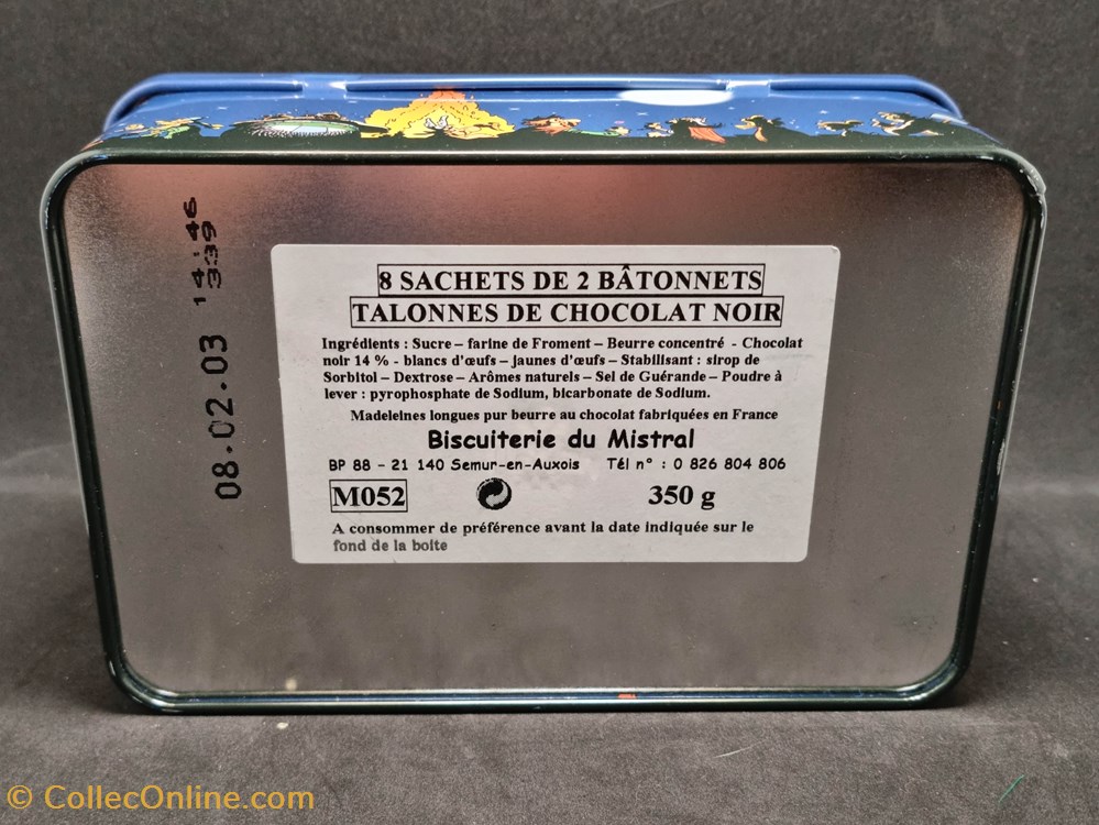 Boîte métal - Biscuiterie du Mistral - 2003 2 divers boites en tole boite metal biscuiterie du mistral 2003