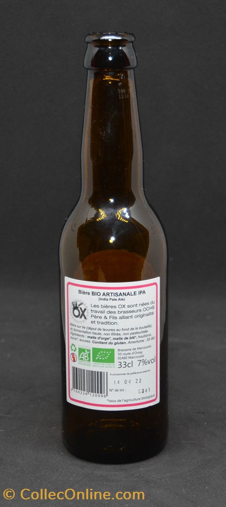 art de la table argenterie bistrot alimentation bouteille ox ipa fr 7 33cl