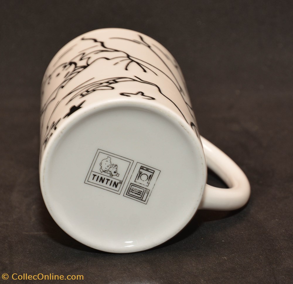 art de la table argenterie service a the cafe tass mug tintin chute