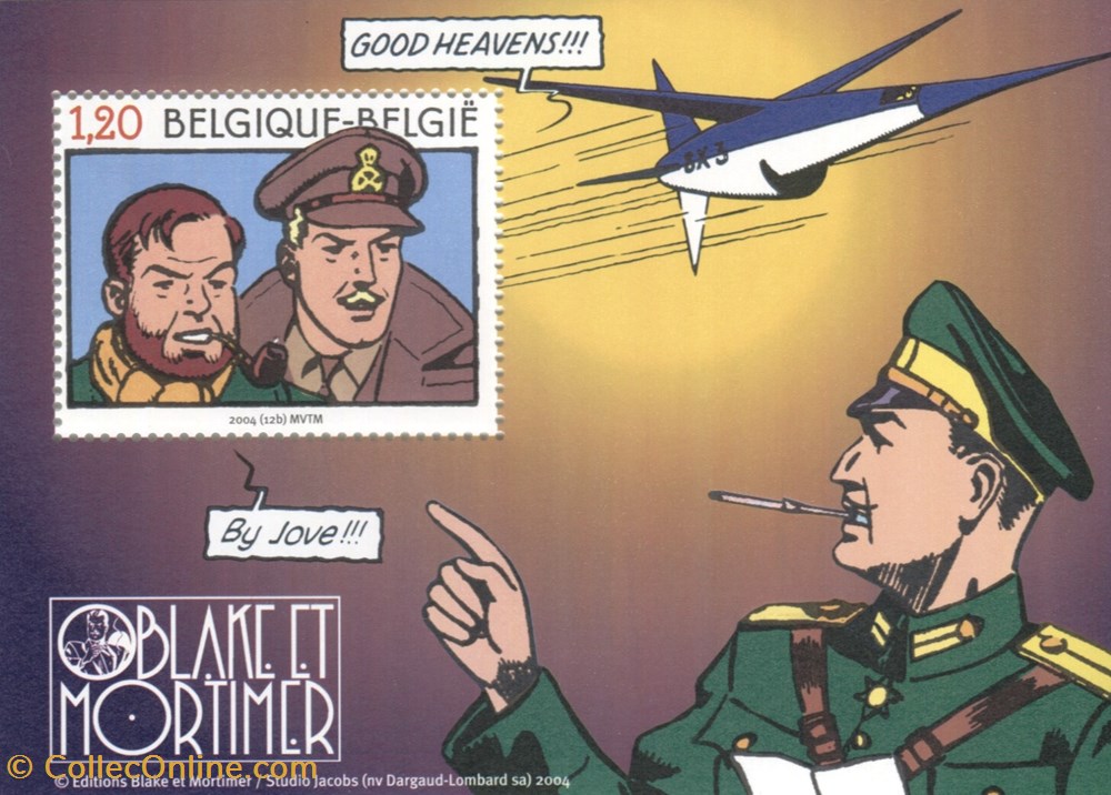 timbre belgique bloc neuf 2004 1 20 blake et mortimer