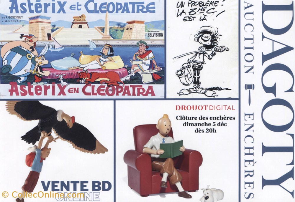 Dagoty Auction - Flyer documents anciens tickets entree dagoty auction flyer