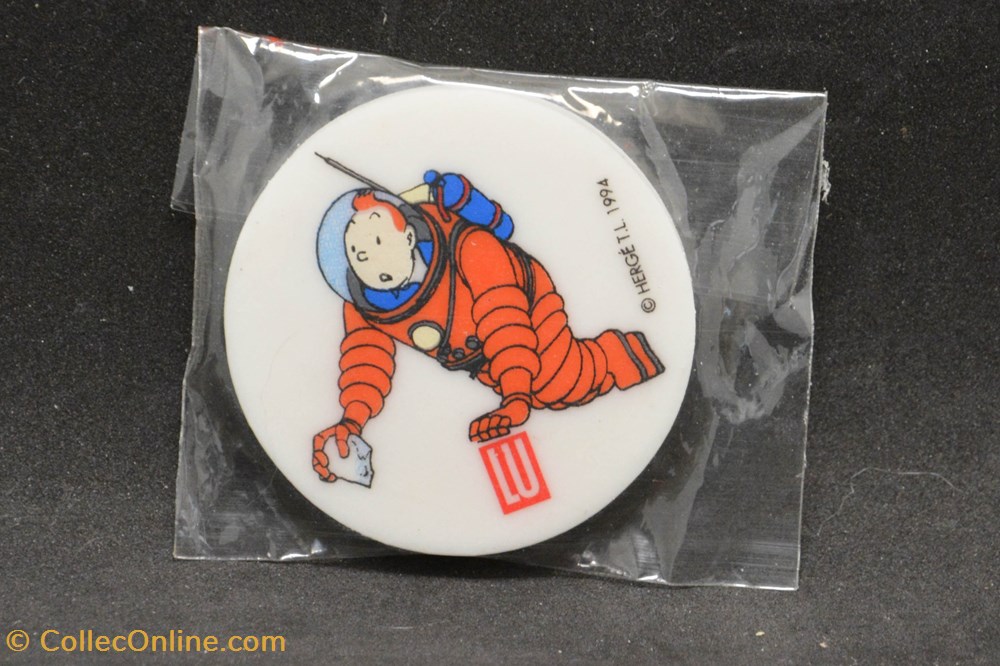 Gomme LU - 1994 - Tintin astronaute documents anciens autres gomme lu 1994 tintin astronaute