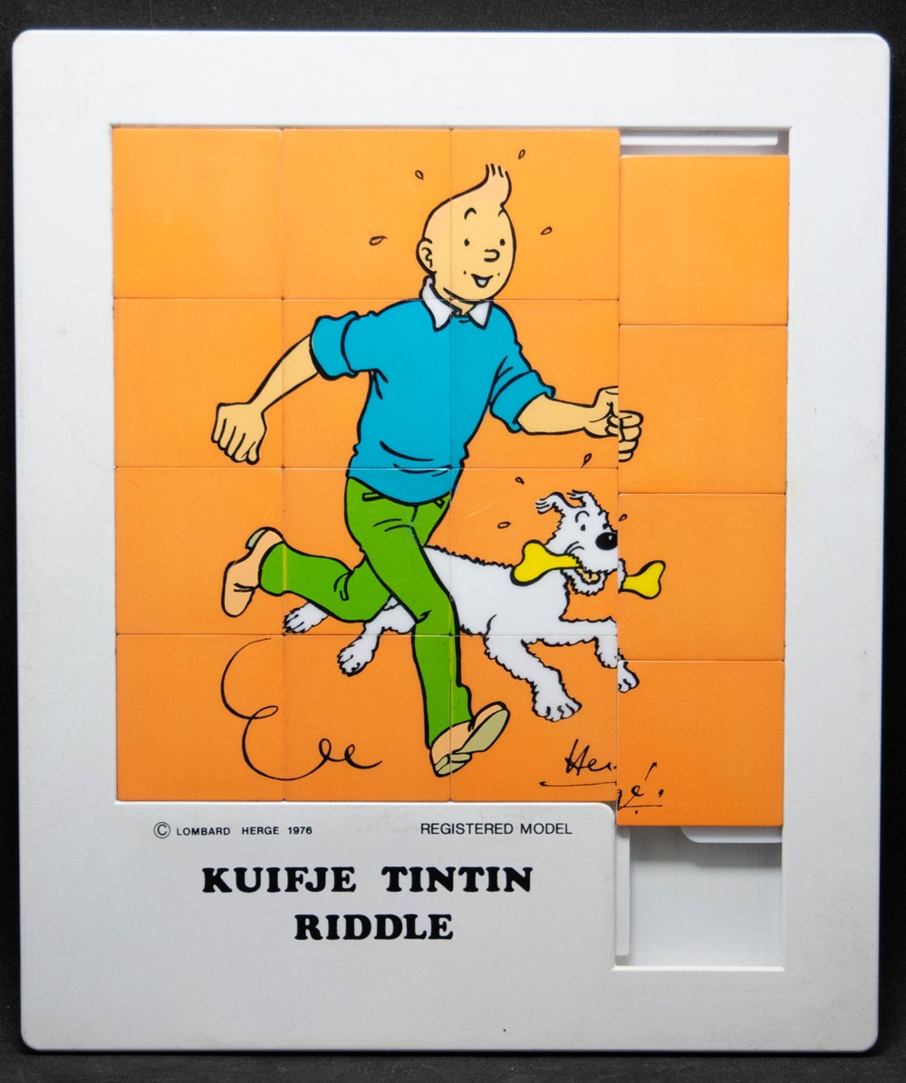 Taquin - 1976 - Kuifje Tintin riddle jeux de societe jouets casse tete puzzle taquin 1976 kuifje tintin riddle
