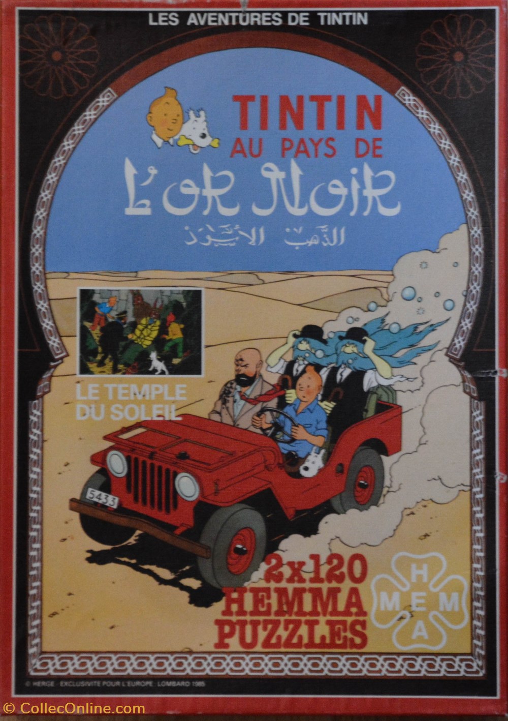 Hemma - 2x120 pièces - L'or noir - Le temple du soleil jeux de societe jouets casse tete puzzle hemma 2x120 pieces or noir le temple du soleil