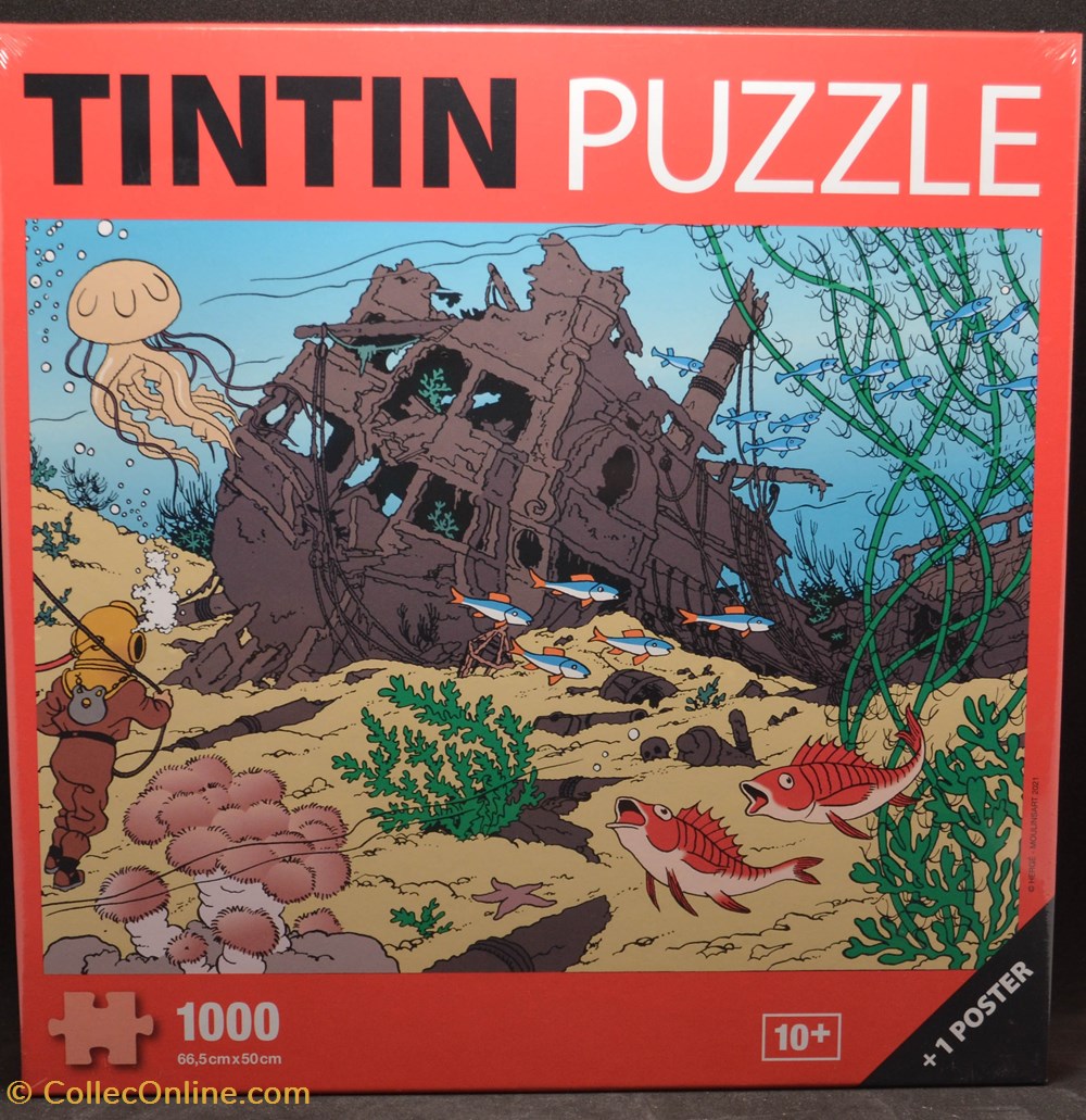 Moulinsart - 2021 - 1000 pièces - Le trésor de Rackam Le Rouge jeux societe jouets casse tete puzzle moulinsart 2021 1000 pieces le tresor de rackam le rouge
