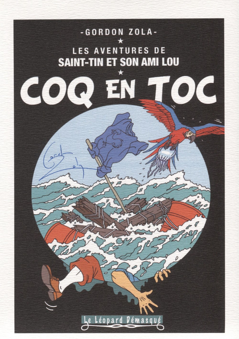 Ex-libris - Gordon Zola - 14x21 - Coq en toc cartes postales ex libris gordon zola 14x21 coq en toc
