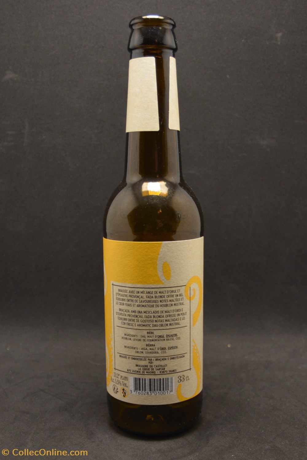 art la table argenterie bistrot alimentation bouteilles fada blonde fr 5 5 33cl