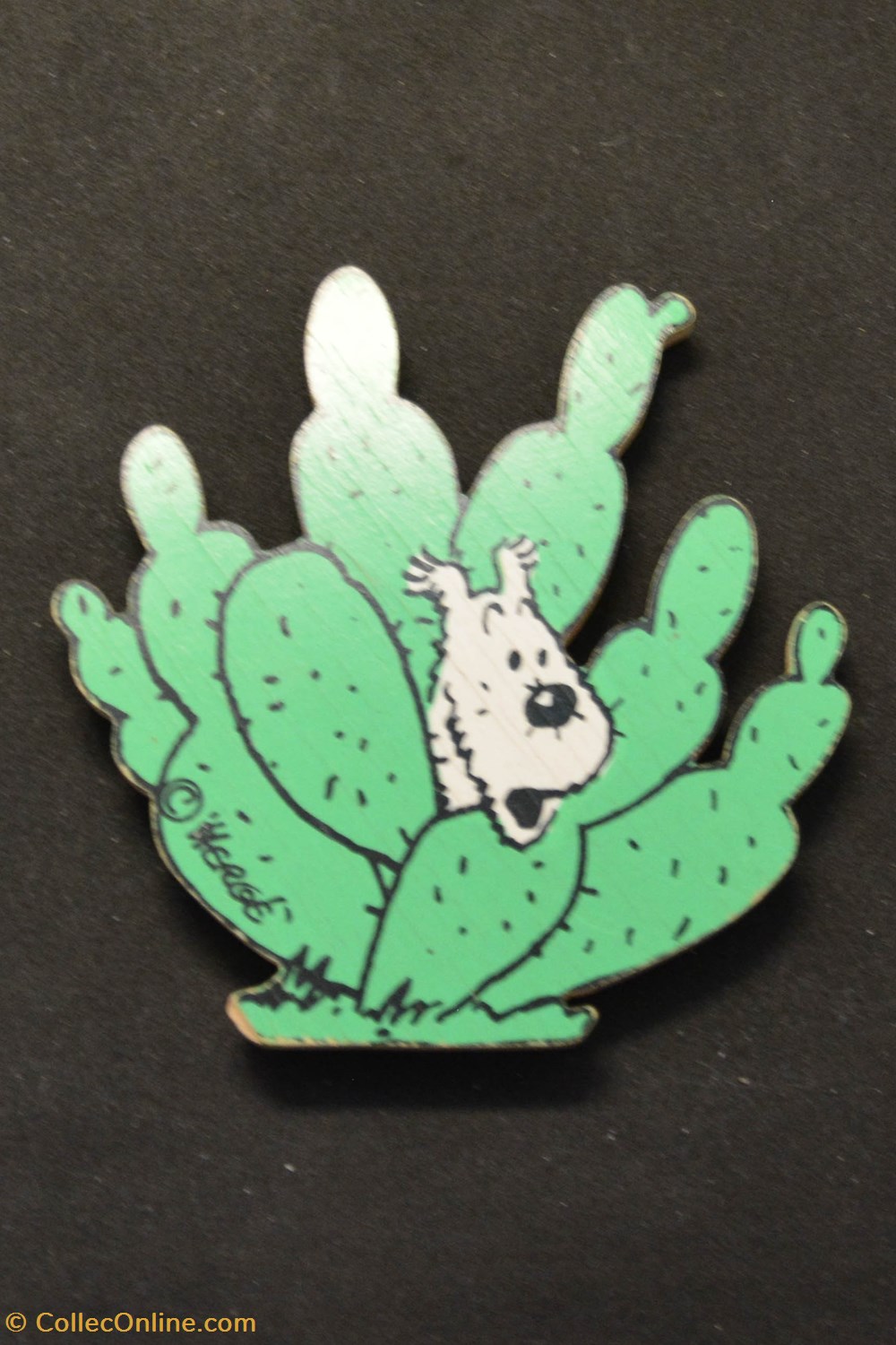 Magnet - 1990 - Série Cow-boys - Milou cactus divers decorations magnets autocollants magnet 1990 serie cow boys milou cactus