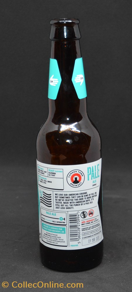 Camden Pale Ale - Blonde - UK - 4% - 33cl art la table argenterie bistrot alimentation bouteille camden pale ale blonde uk 4 33cl