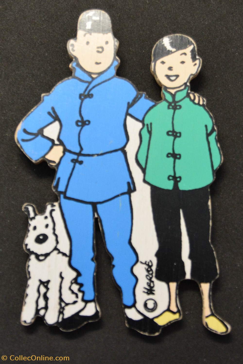 Magnet - 1990 - Série Lotus - Tintin, Tchang et Milou divers decorations magnets autocollants magnet 1990 serie lotus tintin tchang et milou