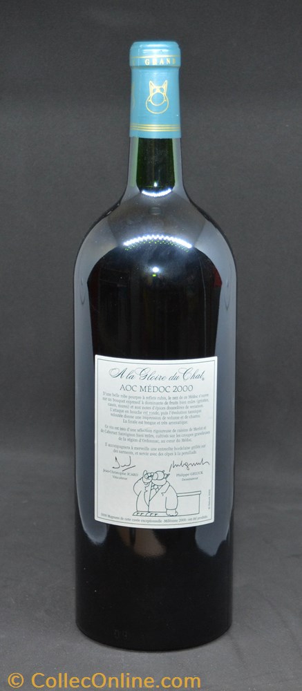 bistrot alimentation bouteille vin medoc rouge magnum 2000