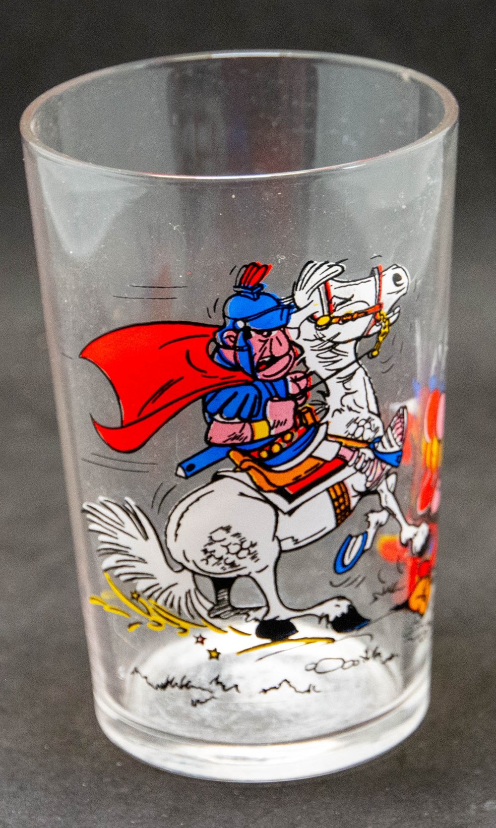 art de la table argenterie verres serie 001 1968 dargaud asterix et centurion a cheval
