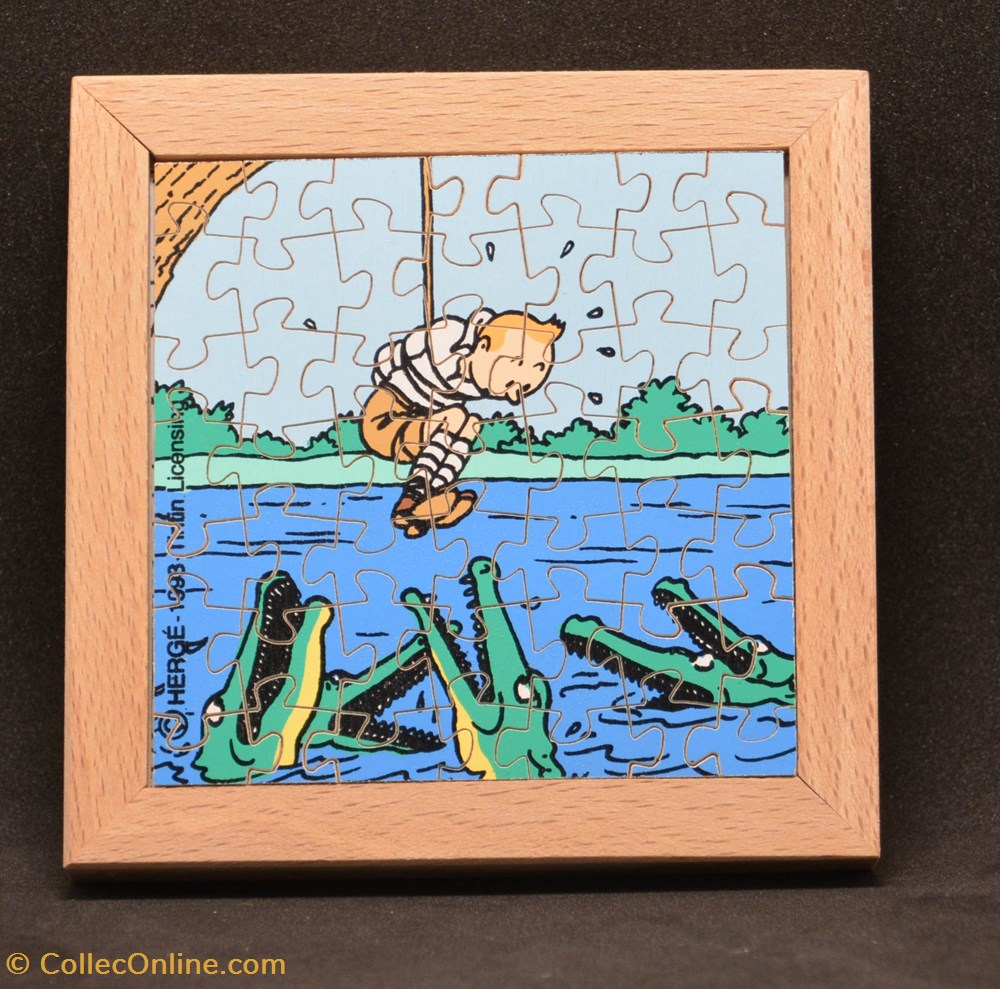 Trousselier - 1993 - 49 pièces - Tintin au Congo jeux jouet puzzle trousselier 1993 49 pieces tintin au congo