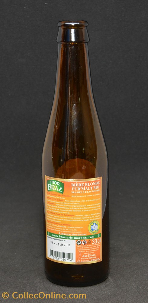 Mor Braz Bio - Blonde - FR - 5% - 33cl art la table argenterie bistrot alimentation bouteille mor braz bio blonde fr 5 33cl