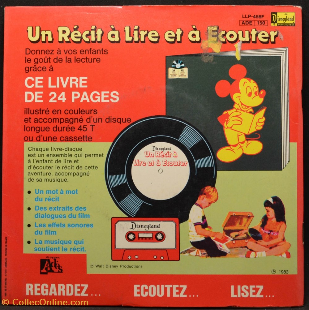 Vinyl - 45 tours - 1983 - Walt Disney - Les 101 dalmatiens musique instruments disques vinyles vinyl 45 tours 1983 walt disney les 101 dalmatiens