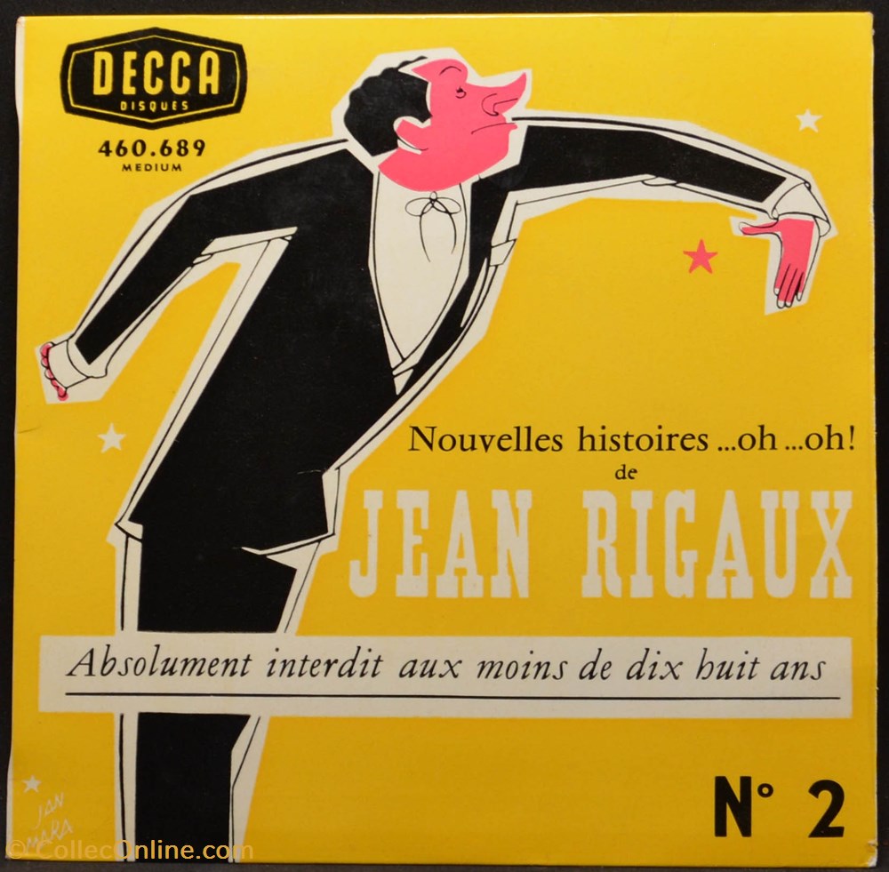 Vinyl - 45 tours - Jean Rigaux - n°2 divers vinyl 45 tours jean rigaux n 2