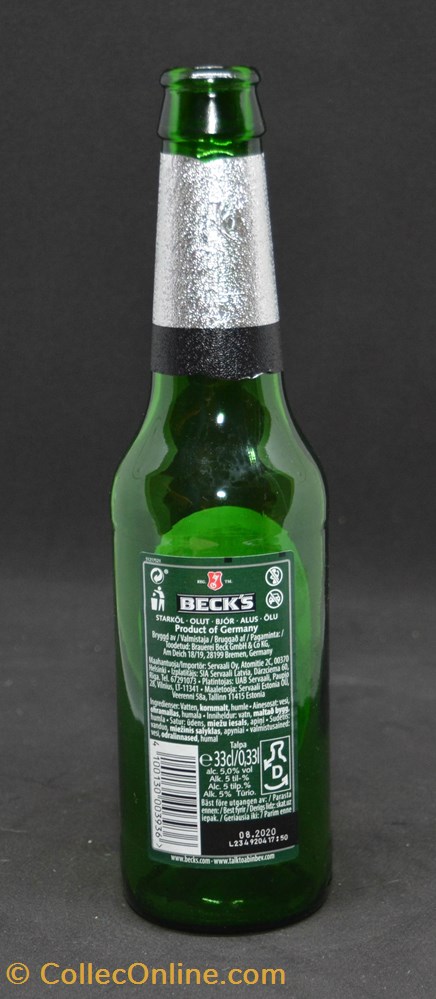Beck's - Blonde - DE - 5% - 33cl art la table argenterie bistrot alimentation bouteille becs blonde de 5 33cl