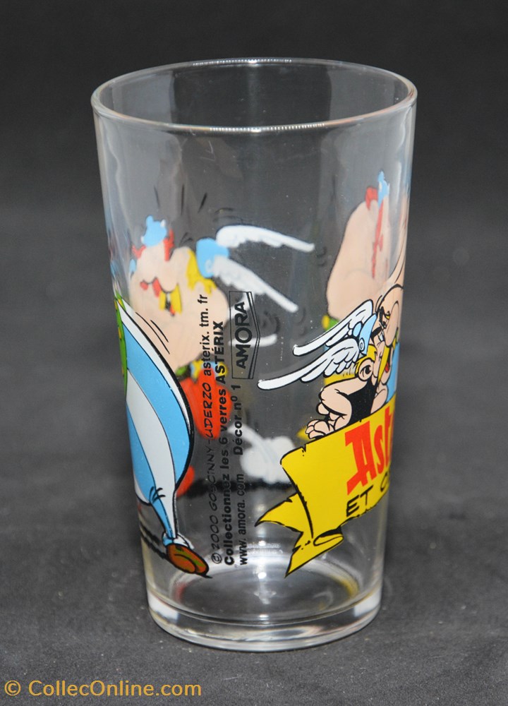 Série 033 - 2000 - Amora - n°1 - Astérix et Obélix - Grand 2 art de la table argenterie verres serie 033 2000 amora n 1 asterix et obelix grand