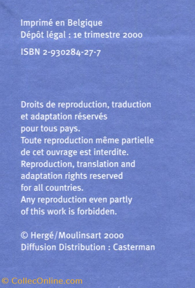 Répertoire téléphonique - Moulinsart - 2000 - Tintin et Milou 2 vieux papier autre repertoire telephonique moulinsart 2000 tintin et milou