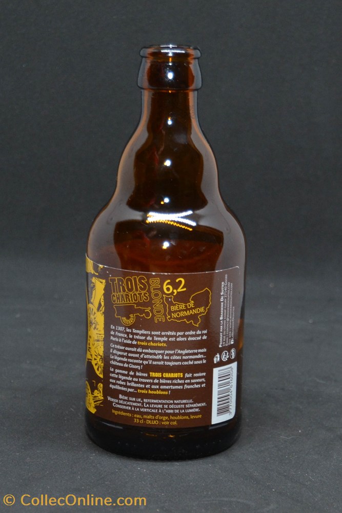 Trois chariots - Blonde - FR - 6,2% - 33cl art la table argenterie bistrot alimentation bouteille trois chariots blonde fr 6 2 33cl
