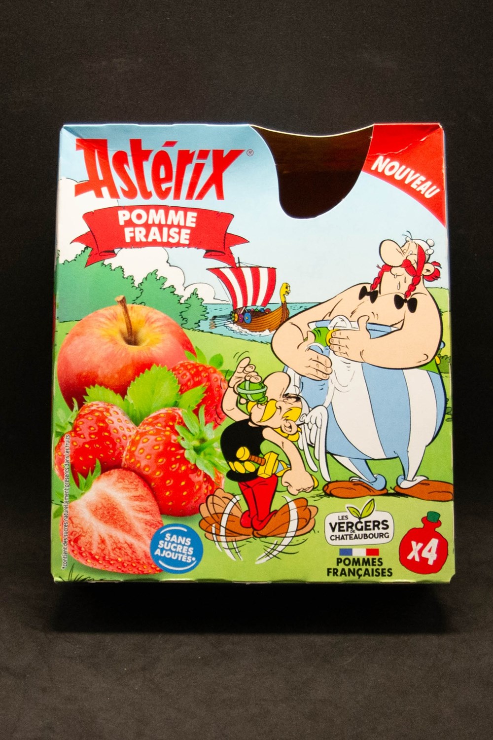 Compote - 2024 - Pomme-Fraise - Boite x4 art de la table argenterie bistrot alimentation compote 2024 pomme fraise boite x4