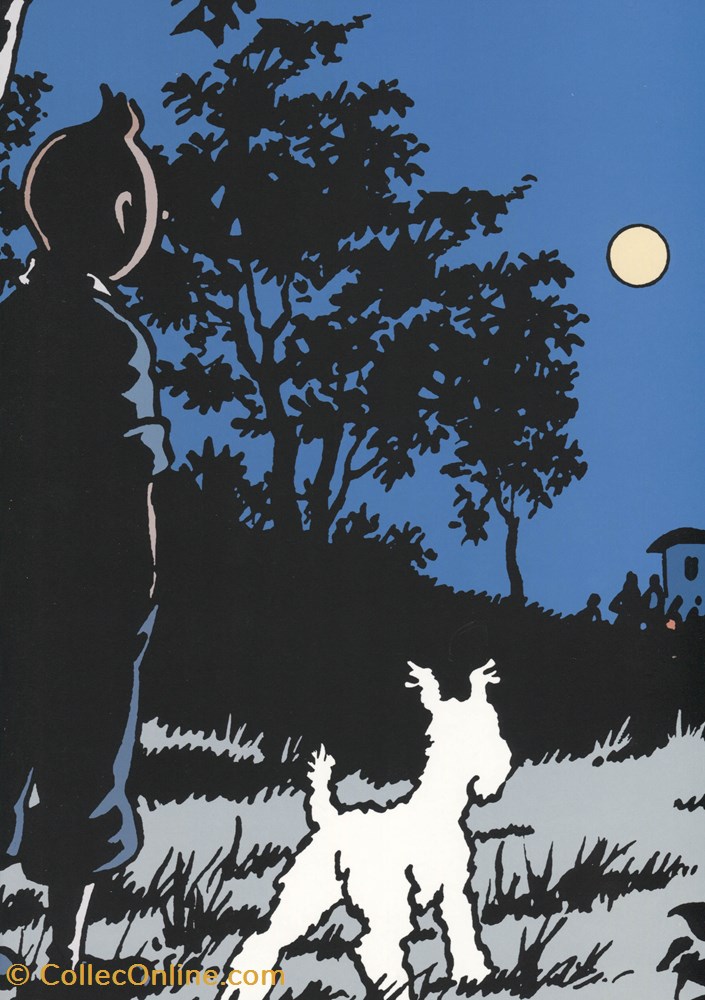 Cahier - 2009 - Moulinsart - 21x29,7 - Clair de Lune vieux papier autre cahier 2009 moulinsart 21x29 7 clair de lune