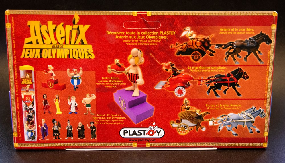 Plastoy - 2007 - Astérix aux jeux olympiques - Brutus et le char romain de societe jouets figurines collectionner plastoy 2007 asterix aux jeux olympiques brutus et le char romain