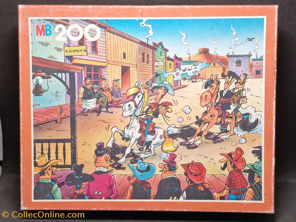 jeux jouets puzzle lucky luke mb 200 pieces 1993 la capture