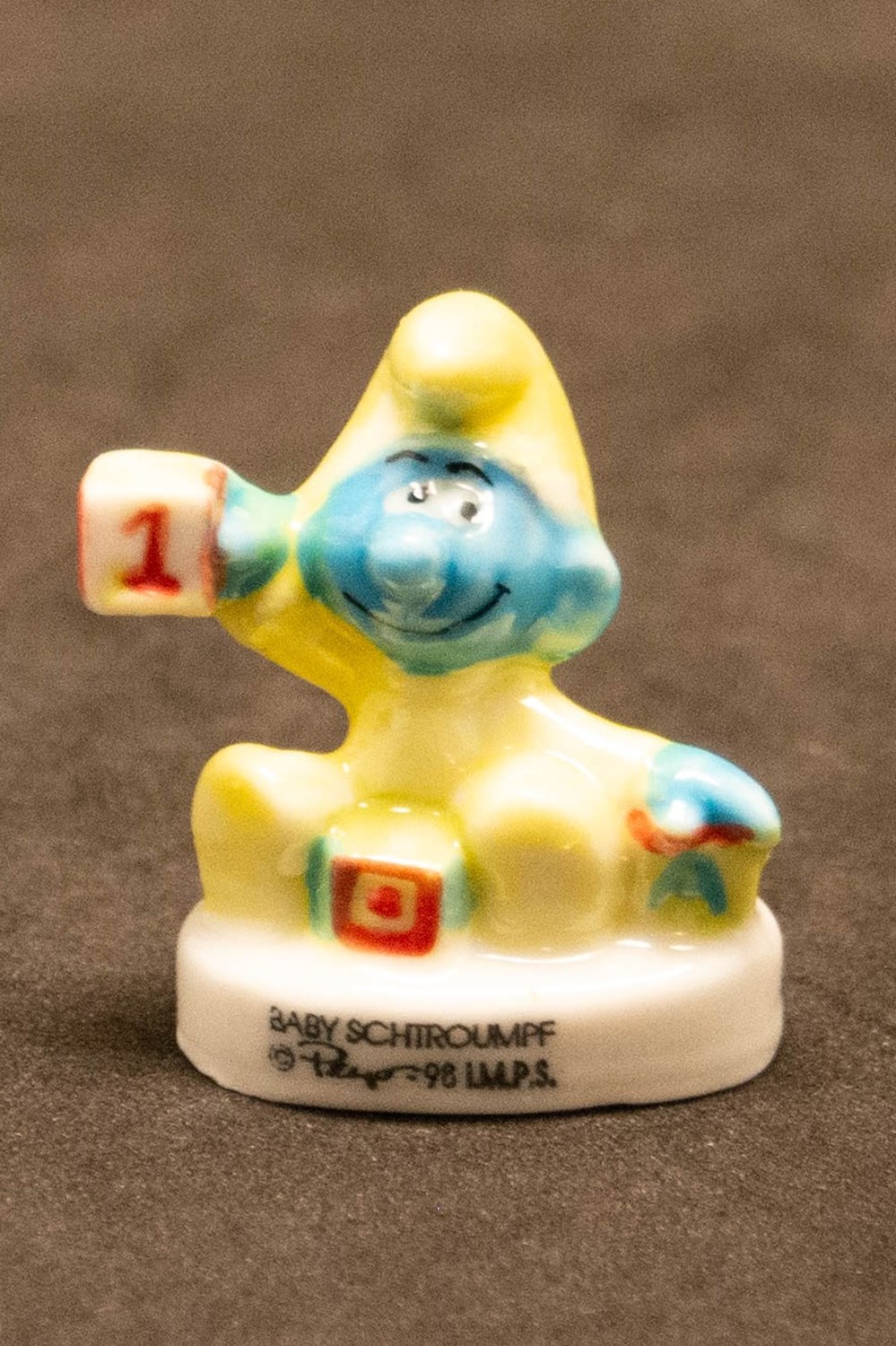 divers feves schtroumpf 1998 serie baby schtroumpf