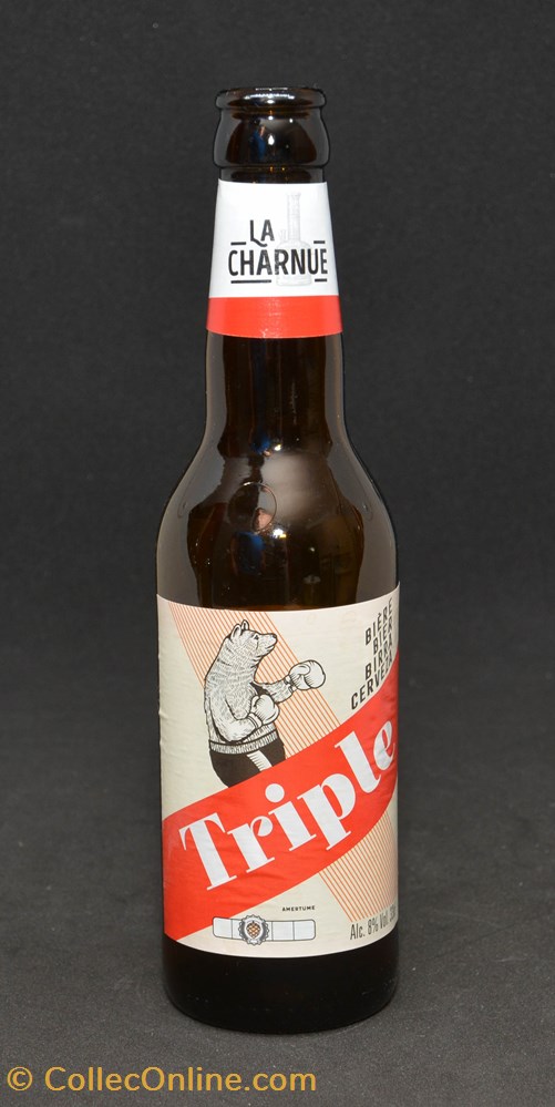 La charnue - Triple - FR - 8% - 33cl art de table argenterie bistrot alimentation bouteille la charnue triple fr 8 33cl
