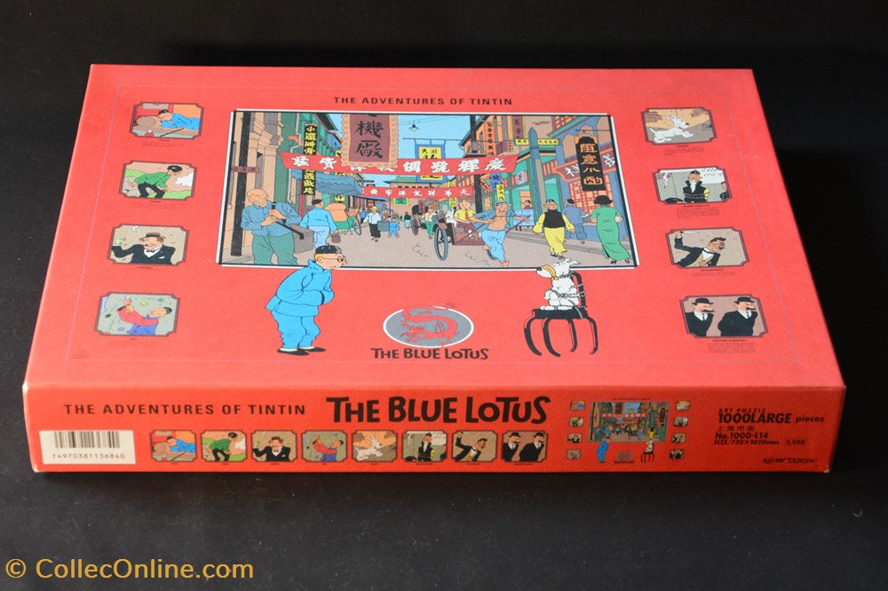 jeux de societe jouets casse tete puzzle artbox japon 1995 1000 pieces the blue lotus