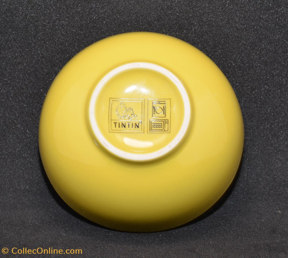 Bol - Moulinsart - Jaune 2 de la table argenterie service the cafe tass mug bol moulinsart jaune
