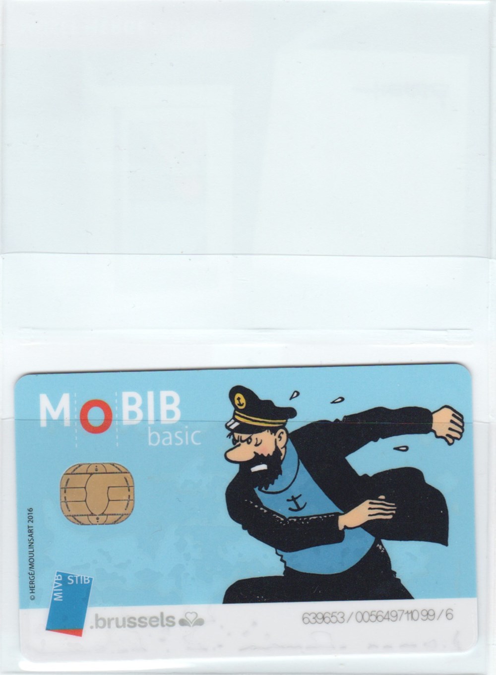 Belgique - 2016 - MOBIB - Haddock divers telecartes cartes telephoniques belgique 2016 mobib haddock
