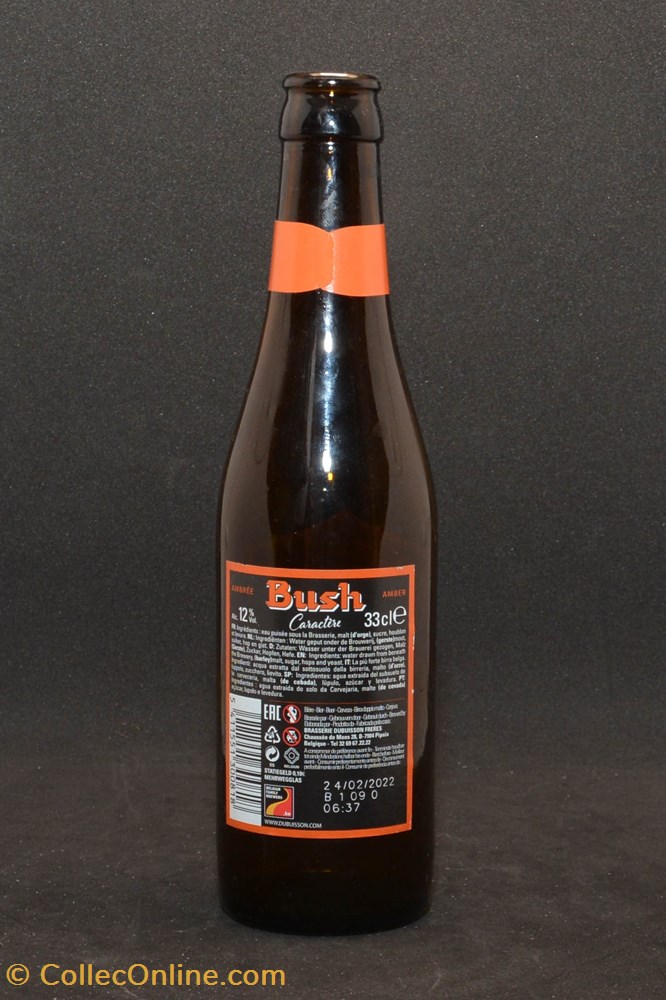 Bush - Ambrée - BE - 12% - 33cl art de la table argenterie bistrot alimentation bouteille bush ambree be 12 33cl