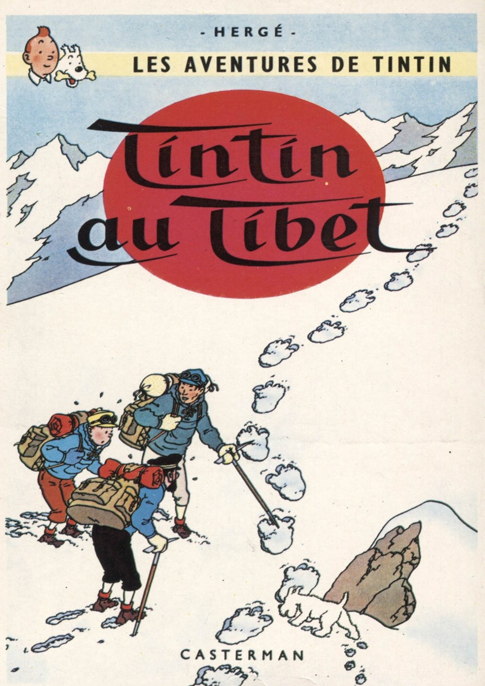 Carte - Casterman - 10x15 - 1981 - Tintin au Tibet cartes postales carte casterman 10x15 1981 tintin au tibet