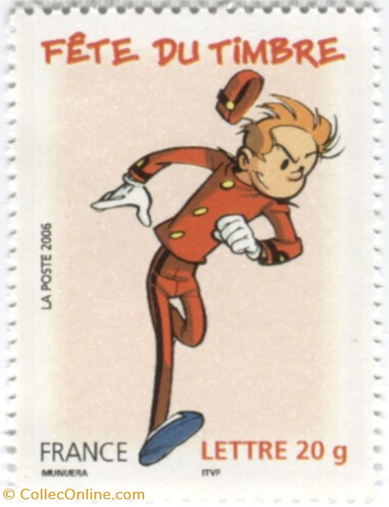 france timbre neuf 2006 lv fete du timbre spirou